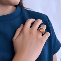 Bague argent 925 pierre synthetique