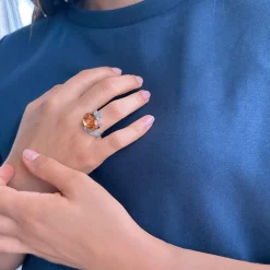 Bague argent 925 pierre synthétique