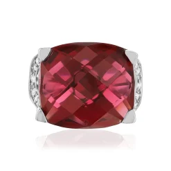 Bague argent 925 pierre synthétique zirconias