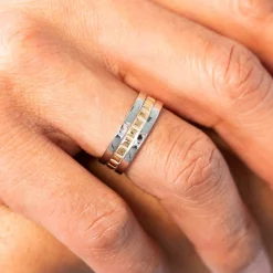 Bague argent 925 2 tons