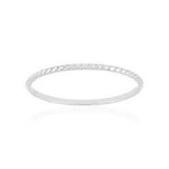 Bague argent 925, torsadée.