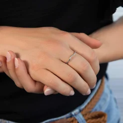 Bague argent 925 torsadée