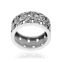 Bague argent 925 vieilli