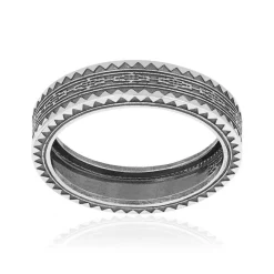Bague argent 925 vieilli