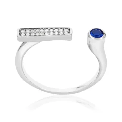Bague argent 925 zirconias