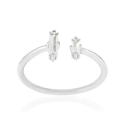 Bague argent 925 zirconias