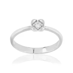 Bague argent zirconias