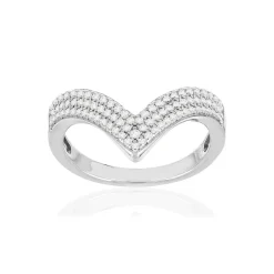Bague argent 925 zirconias