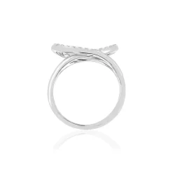 Bague argent zirconias