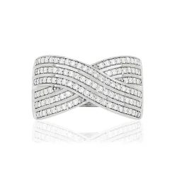 Bague argent 925 zirconias