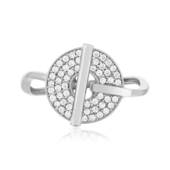 Bague argent 925 zirconias