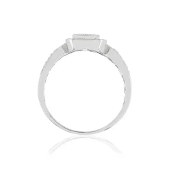 Bague argent 925 zirconias