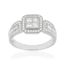 Bague argent 925 zirconias