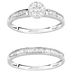 Bague argent 925 zirconias