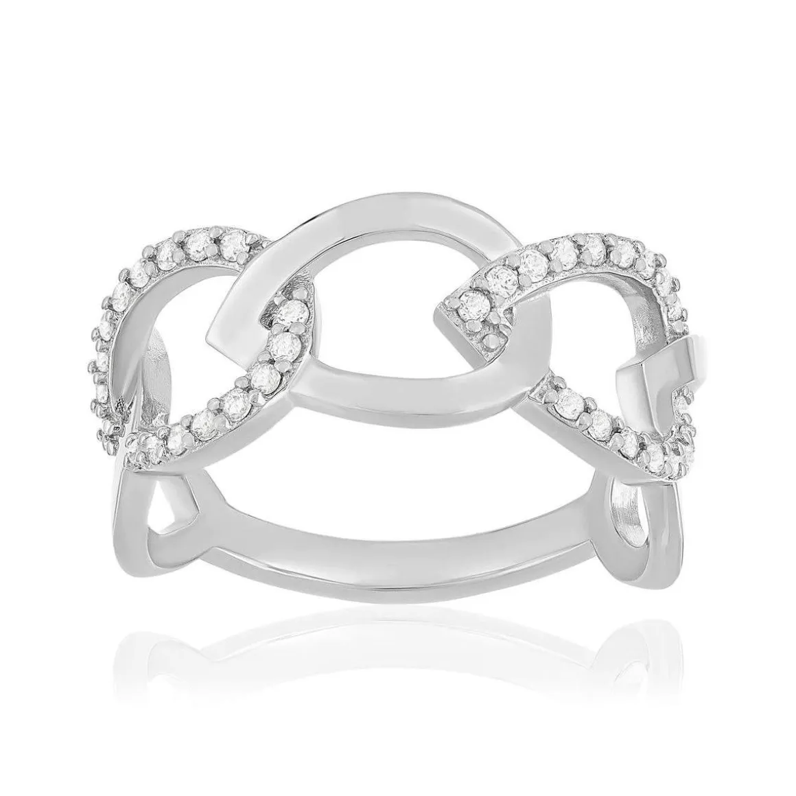 Bague argent 925 zirconias