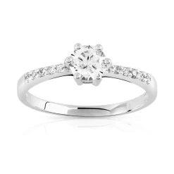 Bague argent 925 zirconias