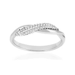 Bague argent 925 zirconias