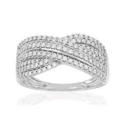 Bague argent 925 zirconias