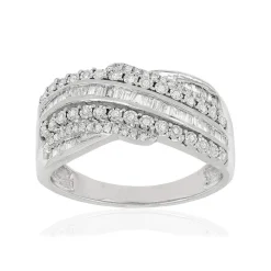 Bague argent 925 zirconias