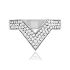 Bague argent 925 zirconias