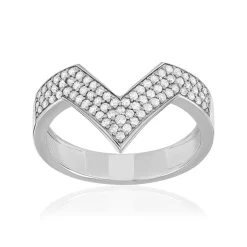 Bague argent 925 zirconias