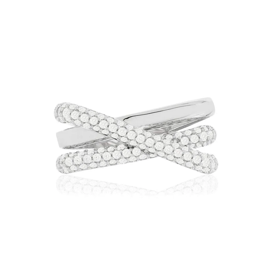 Bague argent 925 zirconias