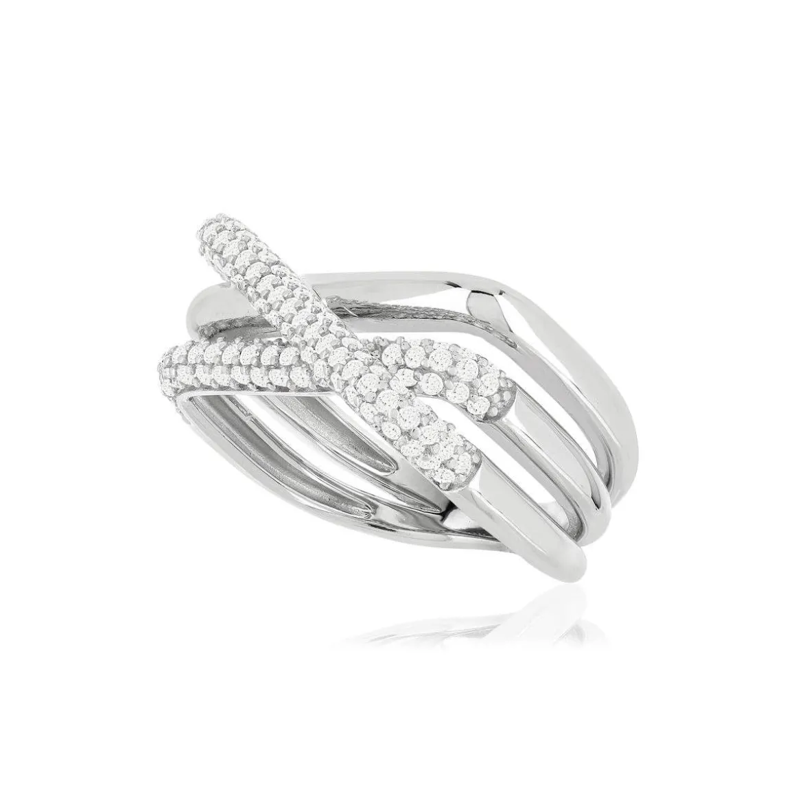 Bague argent 925 zirconias
