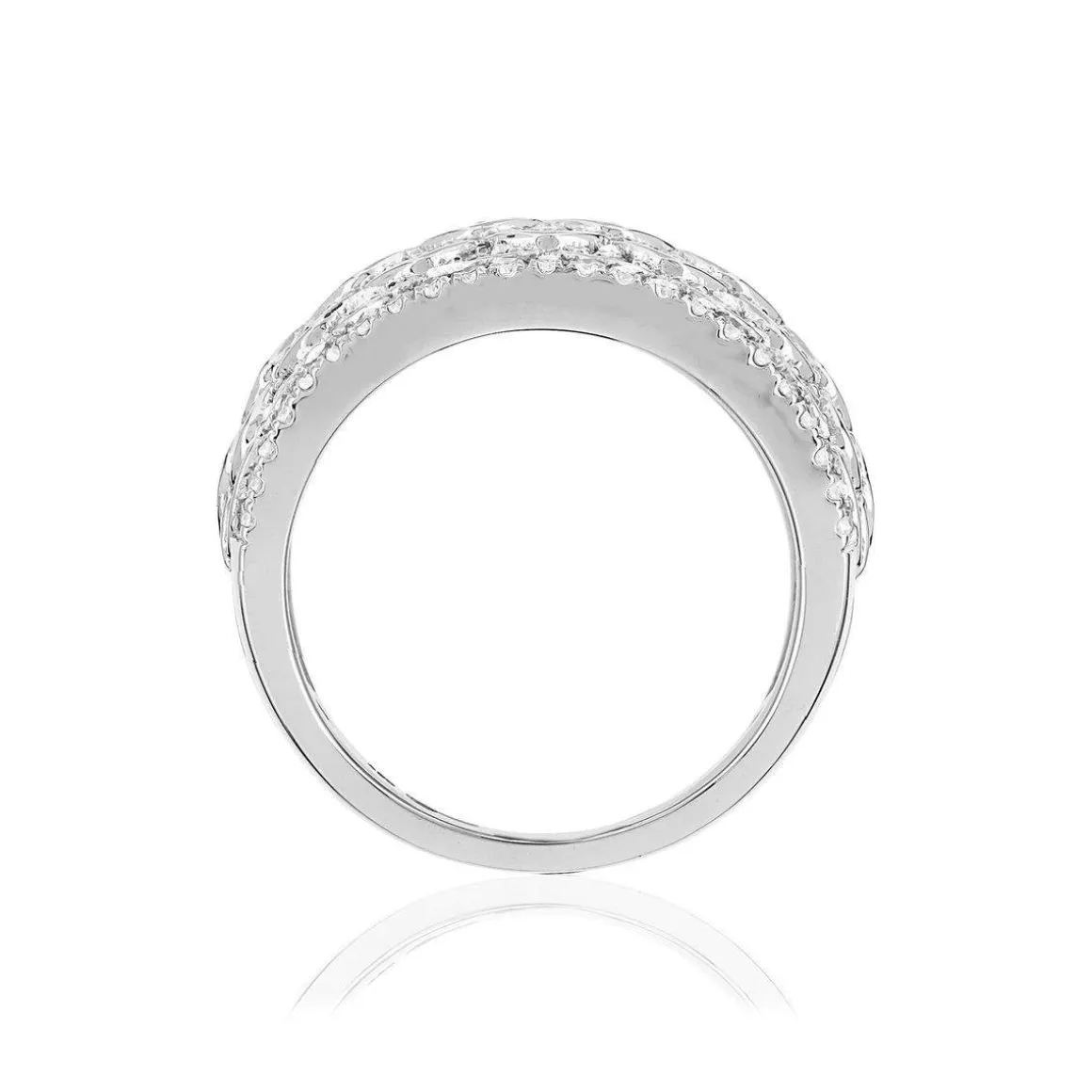 Bague argent 925 zirconias