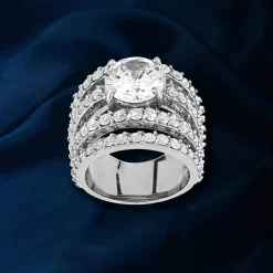 Bague argent 925 zirconias