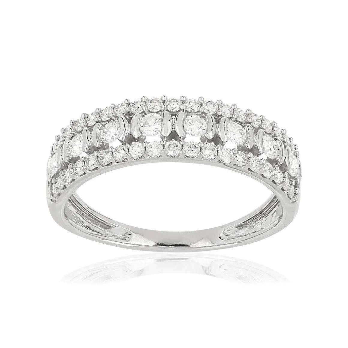Bague argent 925 zirconias