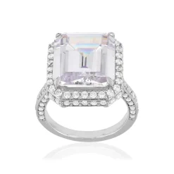 Bague argent 925 zirconias