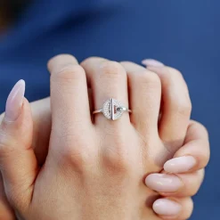 Bague argent 925 zirconias