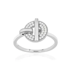 Bague argent 925 zirconias