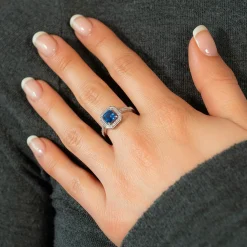 Bague argent 925 zirconias