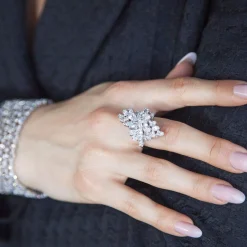 Bague argent 925 zirconias