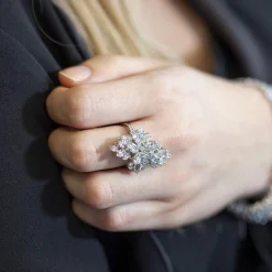 Bague argent 925 zirconias