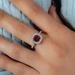 Bague argent 925 zirconias