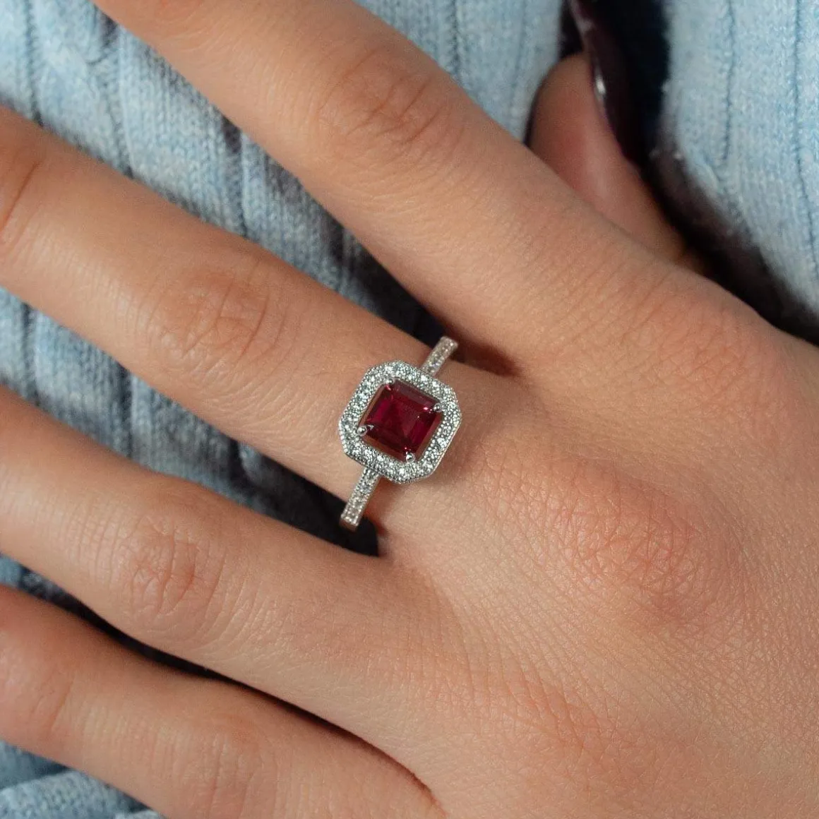 Bague argent 925 zirconias