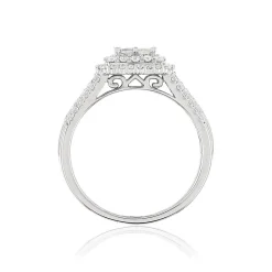 Bague argent 925 zirconias