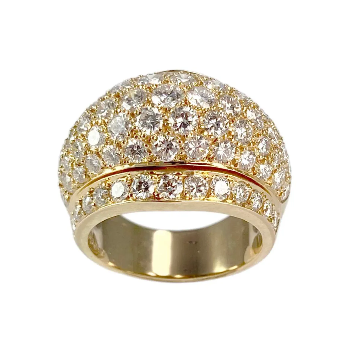 Bague Cartier Nigeria d'occasion or 750 jaune diamants