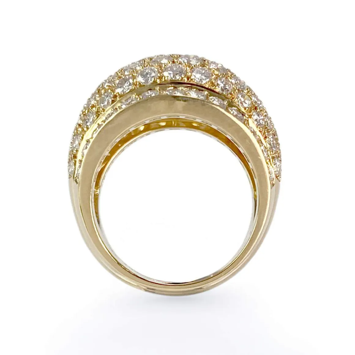 Bague Cartier Nigeria d'occasion or 750 jaune diamants