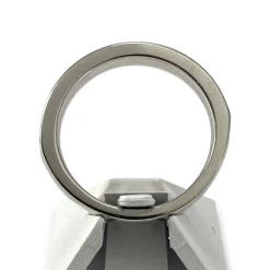 Bague d'occasion demi-tour or 750 blanc diamants
