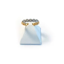 Bague d'occasion demi-tour or 750 jaune diamants