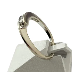 Bague d'occasion GAREL or 750 blanc diamants
