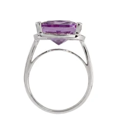 Bague d'occasion mauboussin or 750 blanc diamant rubis amethyste