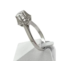 Bague d'occasion or 750 blanc diamant