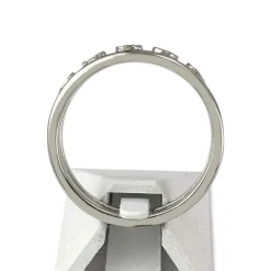 Bague d'occasion or 585 blanc diamants jaunes