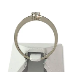 Bague d'occasion or 750 blanc diamant