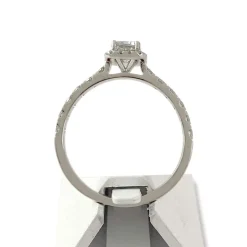 Bague d'occasion or 750 blanc diamants
