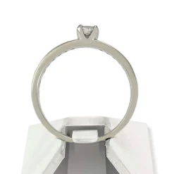 Bague d'occasion or 750 blanc diamants